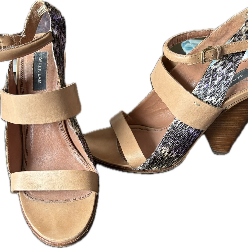 Derek Lam Tan and Snakeskin Heels l 10